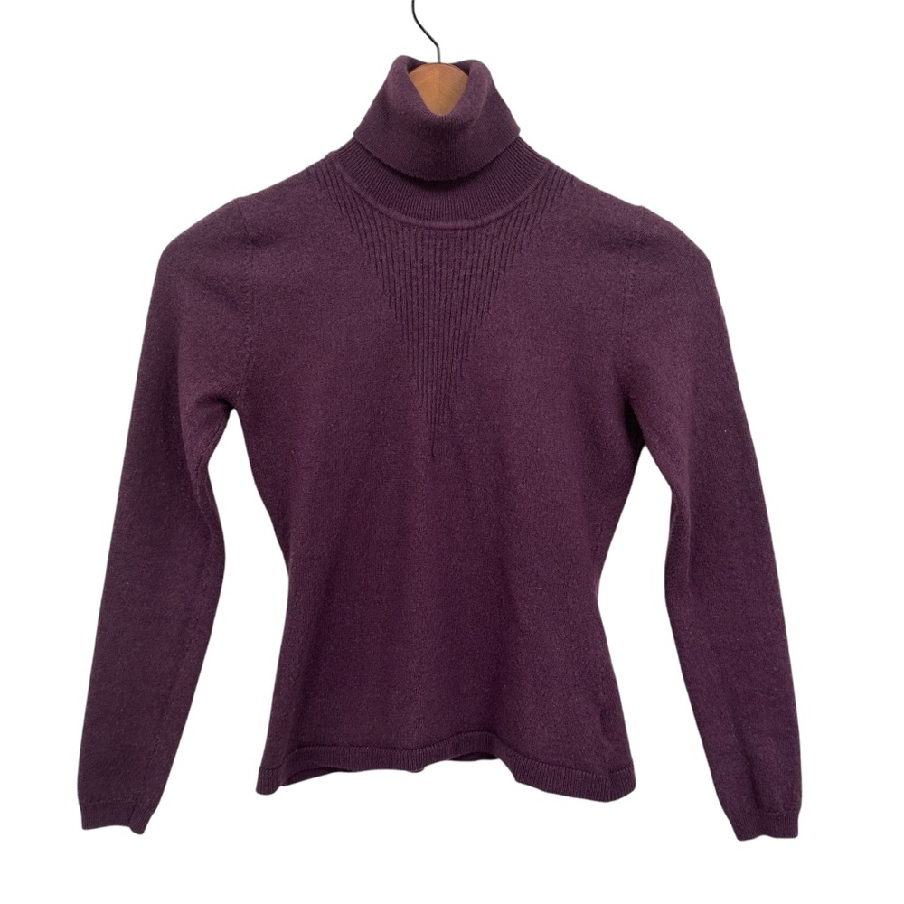 PS OF SWEDEN Merino Sweater Turtleneck Equestrian 
Purple